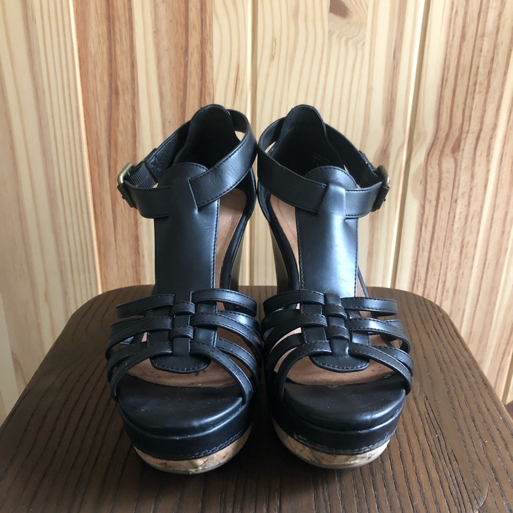 Black Aldo Wedge. Size 38.